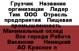 Грузчик › Название организации ­ Лидер Тим, ООО › Отрасль предприятия ­ Пищевая промышленность › Минимальный оклад ­ 20 000 - Все города Работа » Вакансии   . Ненецкий АО,Красное п.